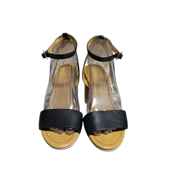 See by Chloé Black Leather Block Heel Sandals EU 40 U.S. 9.5 see sizing note - Picture 2 of 9